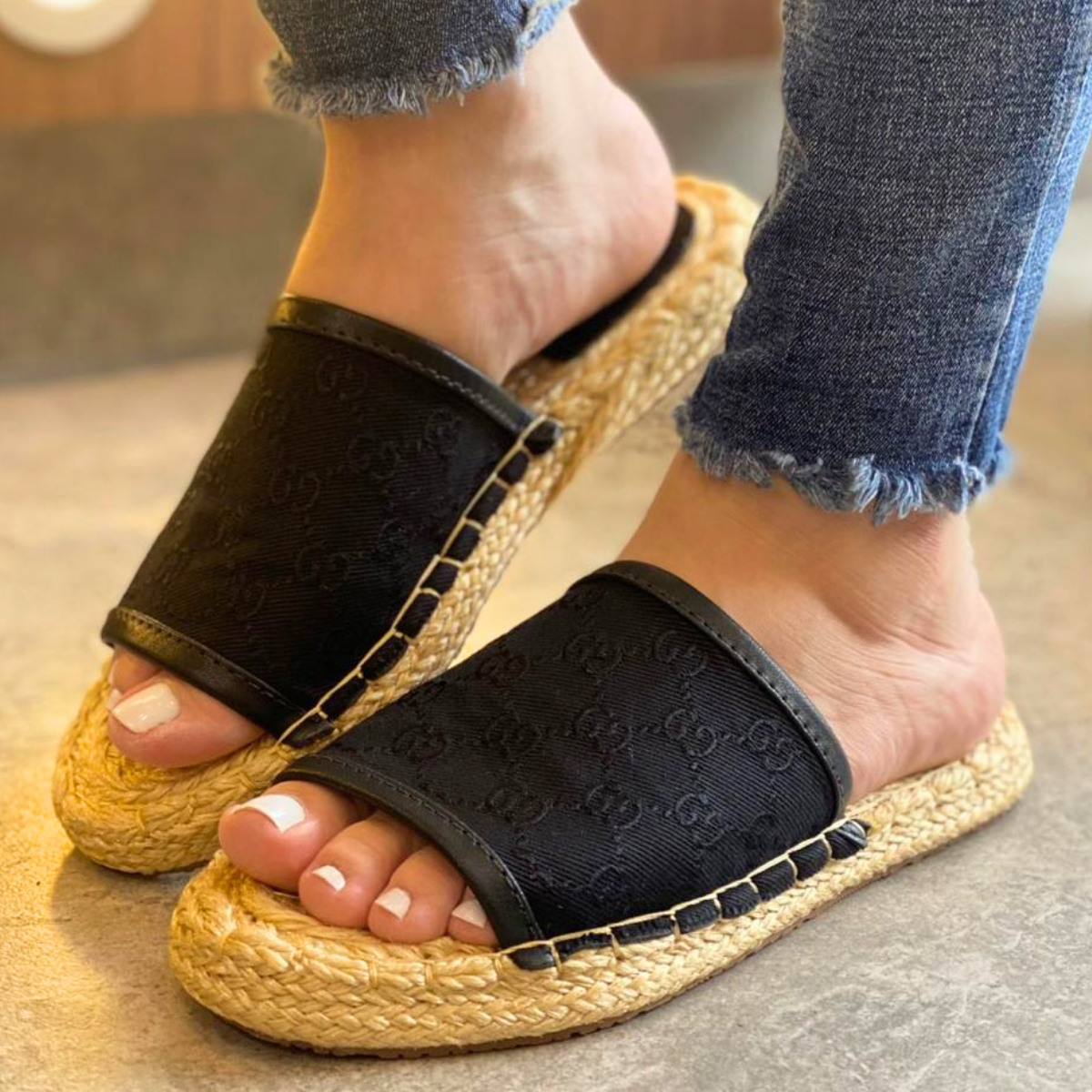 sandalia baletas en yute para mujer color negro Comprar tienda onlineshoppingcenterg Colombia centro de compras en linea
